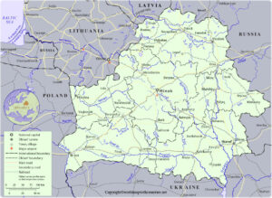 Belarus Map with States | World Map With Countries