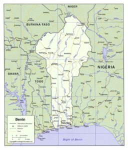Benin Map with States pdf | World Map With Countries