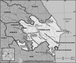 Blank Map of Azerbaijan | World Map With Countries