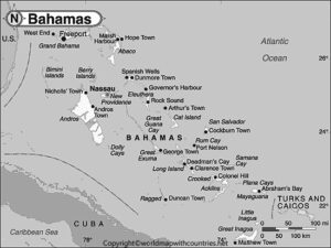 Blank Map of Bahamas | World Map With Countries
