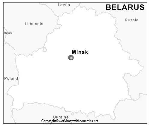 Blank Map of Belarus