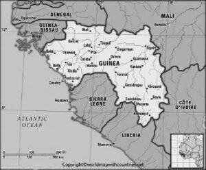 Blank Map of Guinea pdf | World Map With Countries