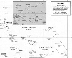 Blank Map of Kiribati | World Map With Countries