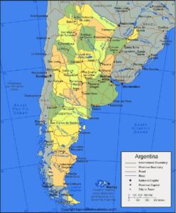 Labeled Map of Argentina pdf | World Map With Countries