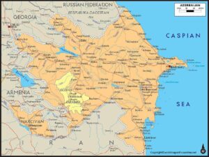 Labeled Map of Azerbaijan 1 pdf | World Map With Countries