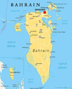 Labeled Map of Bahrain pdf | World Map With Countries