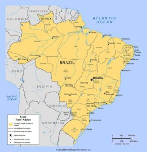 Labeled Map of Brazil pdf | World Map With Countries