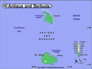 Printable Map of Antigua and Barbuda pdf | World Map With Countries