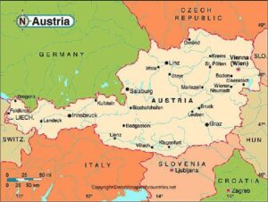 Printable Map of Austria pdf | World Map With Countries