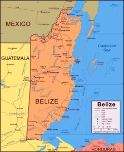 Printable Map of Belize pdf | World Map With Countries