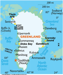 greenland labeled map | World Map With Countries