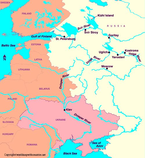 4 Free Labeled Map of Europe Rivers In PDF