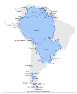 map of South America rivers | World Map With Countries