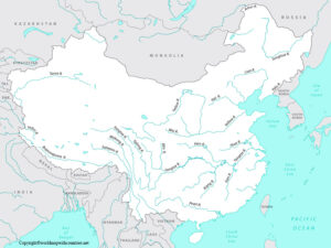 map of asia rivers Labeled | World Map With Countries
