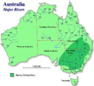 map of australia rivers Labeled pdf | World Map With Countries