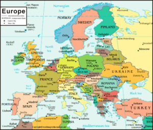 map of europe political | World Map With Countries