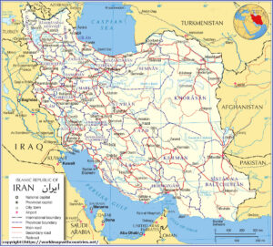 map of iran 3 | World Map With Countries