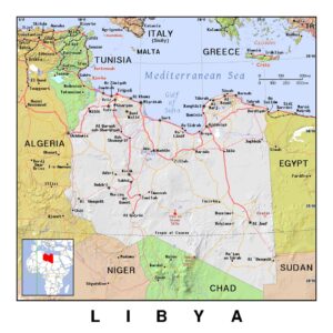 map of libya 4 | World Map With Countries