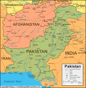 map of pakistan 2 | World Map With Countries