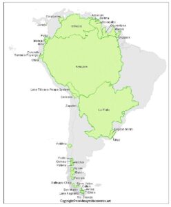 map of south america rivers Labeled pdf | World Map With Countries