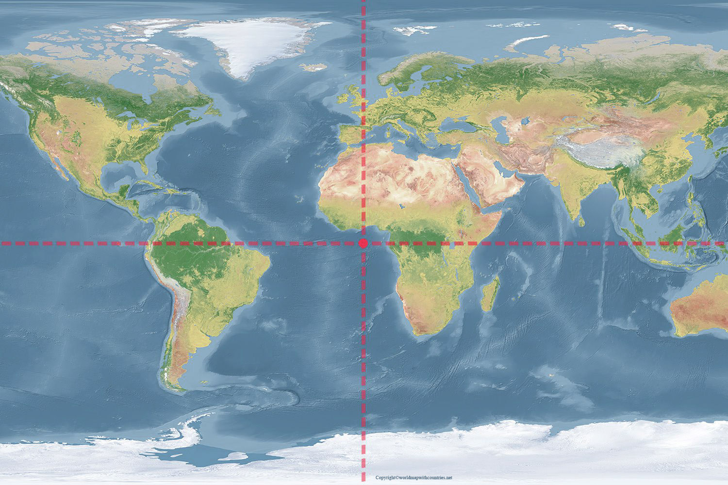 latitude and longitude world map with cities