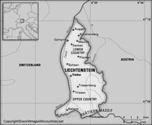 Blank Map of Liechtenstein | World Map With Countries