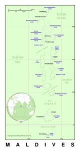Labeled Map of Maldives | World Map With Countries