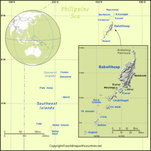 Labeled Map of Palau | World Map With Countries