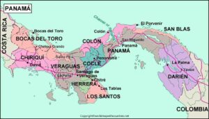 Labeled Map of Panama pdf | World Map With Countries