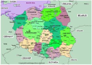 Printable Map of Poland pdf | World Map With Countries