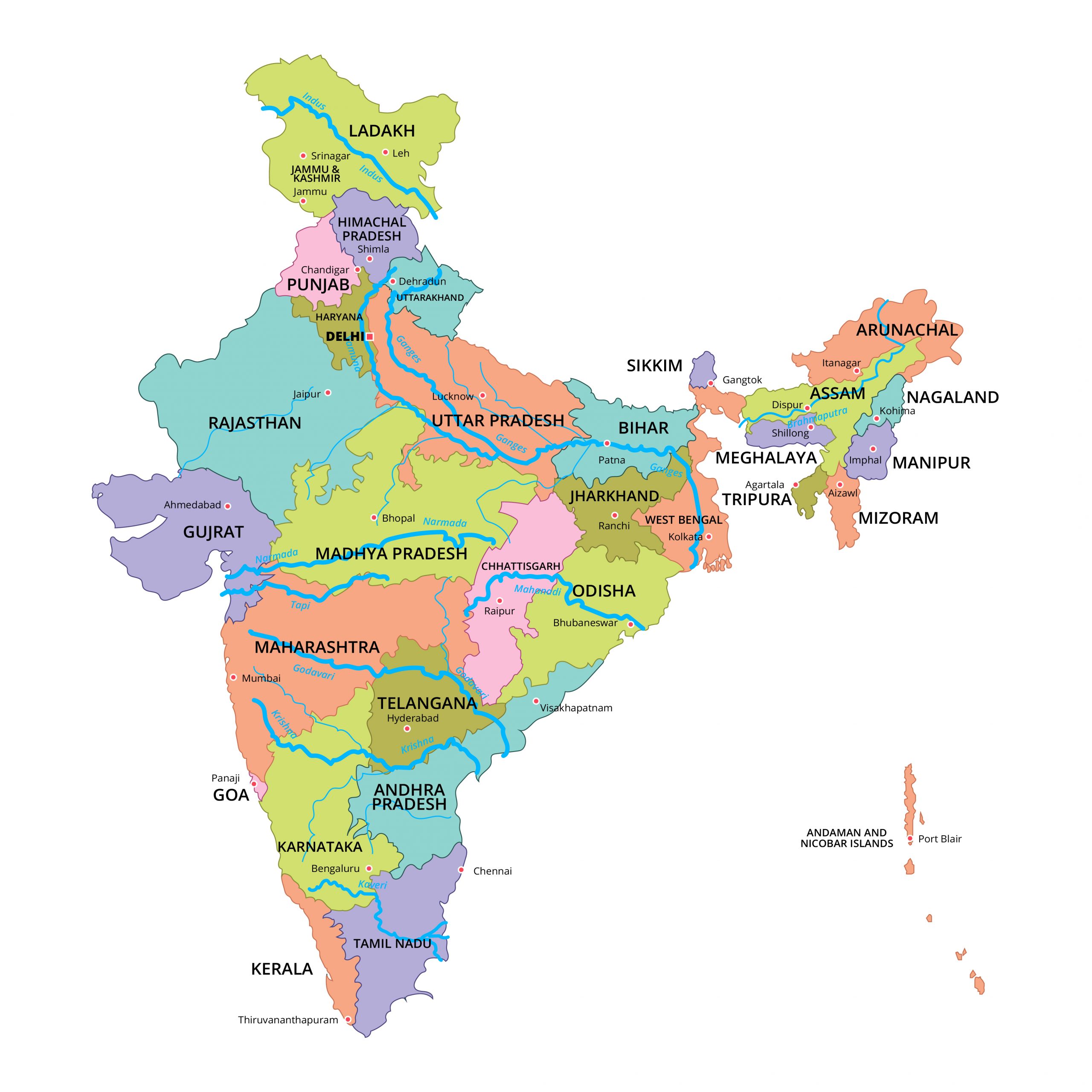 Images Of India Map Free Printable India Maps In Pdf 2022 | World Map With Countries