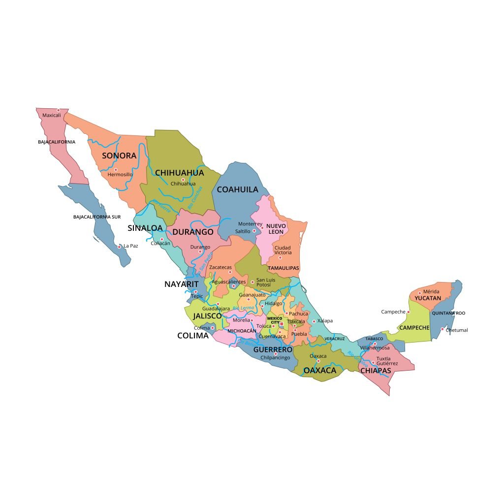 Free Printable Mexico Maps | World Map With Countries