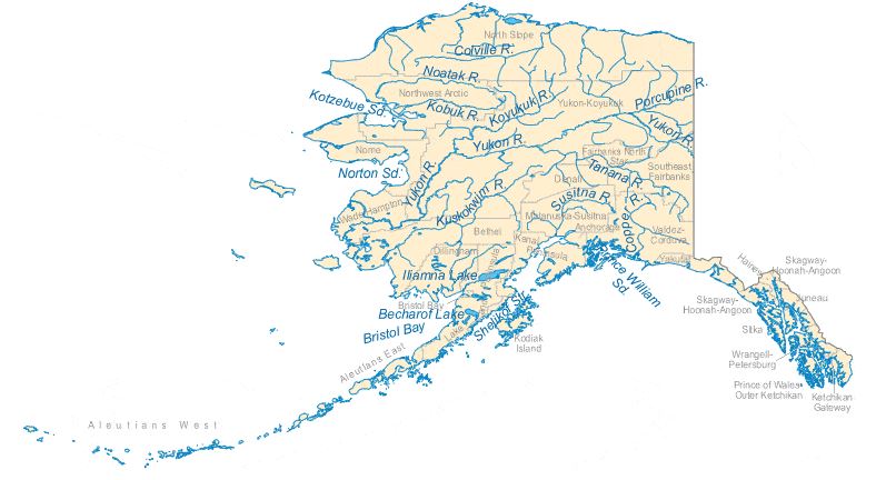 Alaska-rivers-map