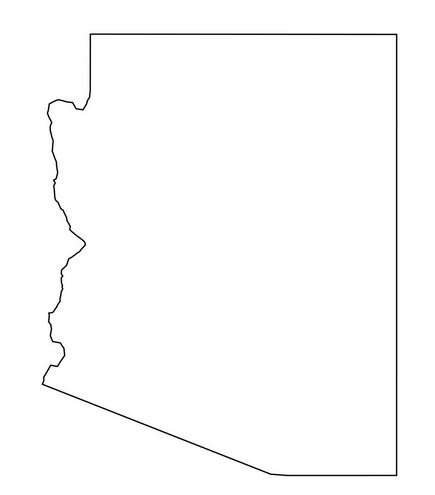 Arizona-outline-map
