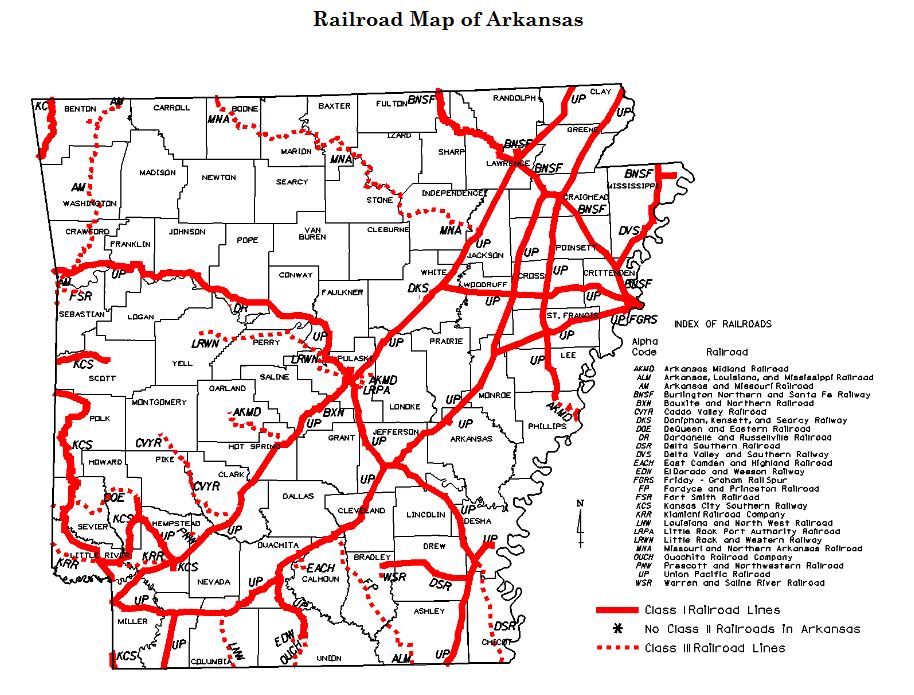 Arkansas-railroad-map