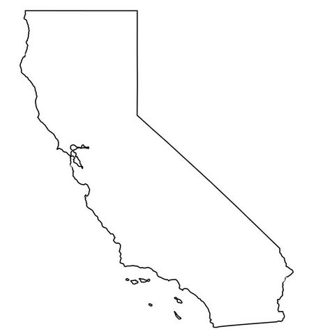 California-outline-map