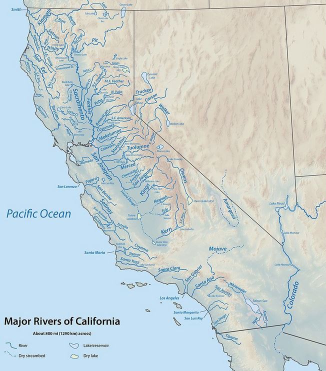 California-rivers-map