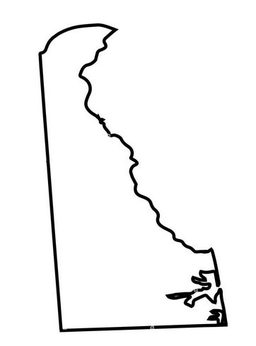 Delaware-outline-map