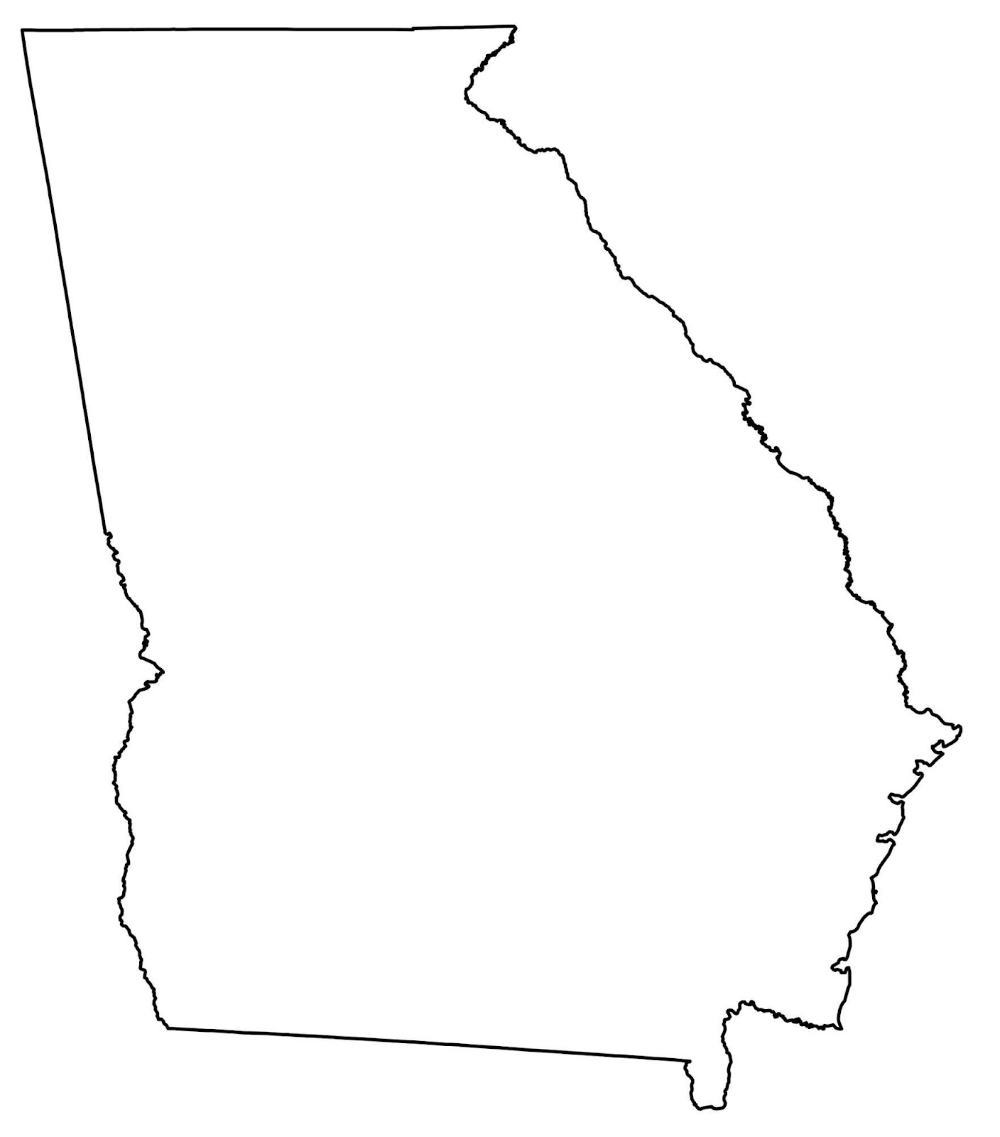 Georgia-map-outline-(usa)-map