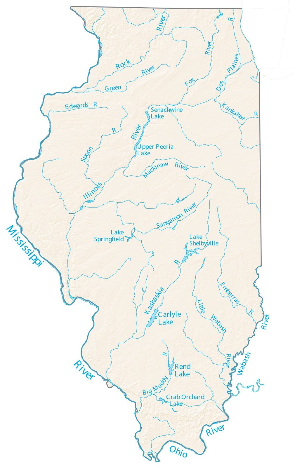 Illinois-rivers-map
