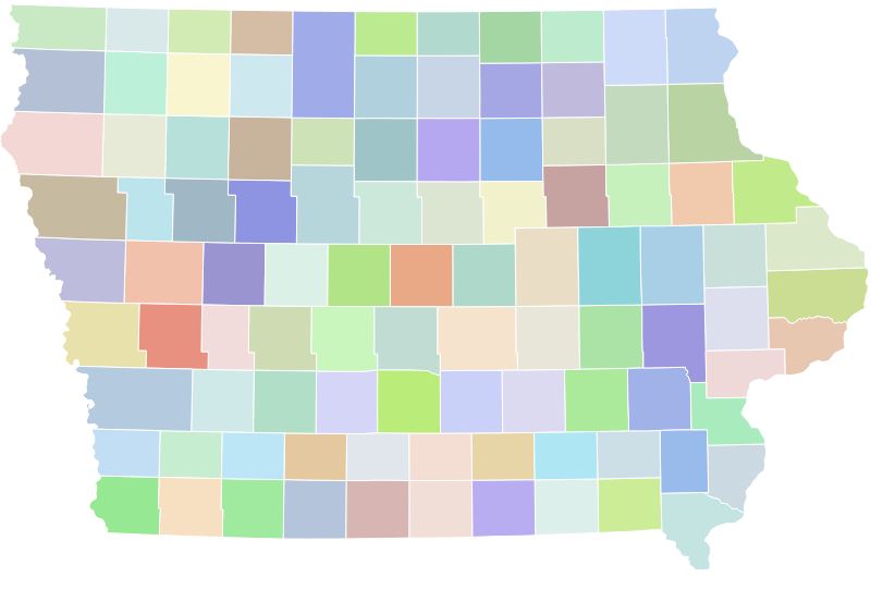 Iowa-county-map
