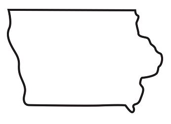 Iowa-outline-map