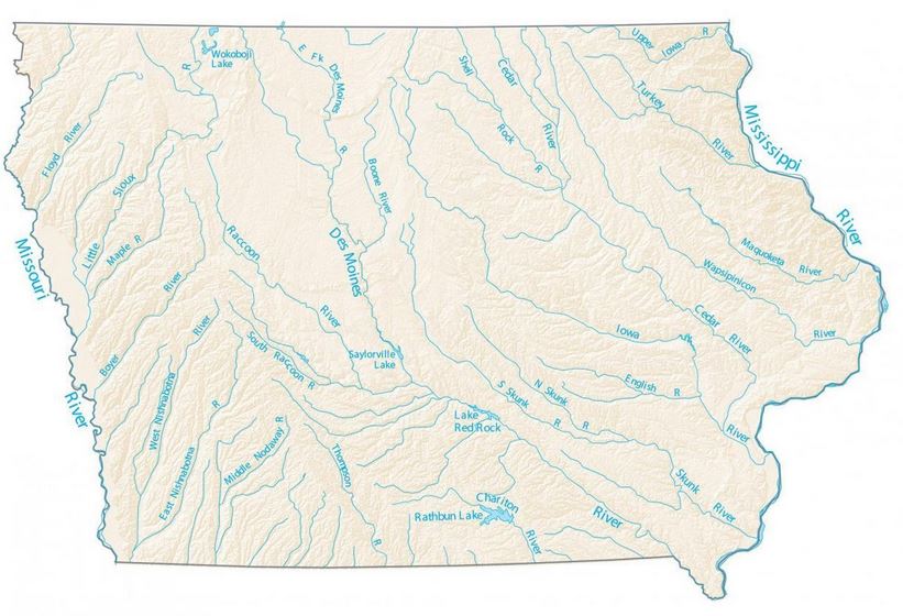 Iowa-rivers-map