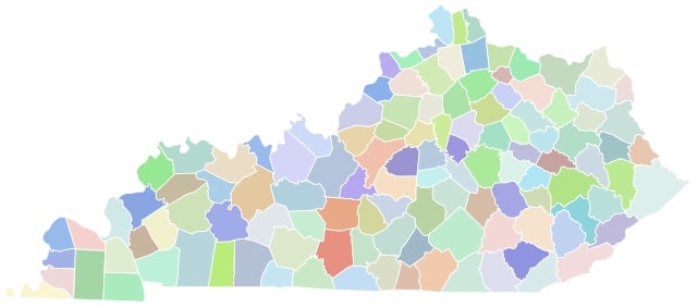 Kentucky-county-map