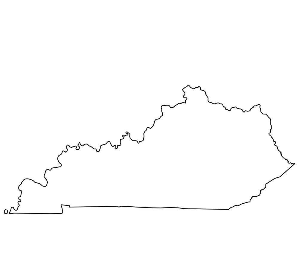 Kentucky-outline-map