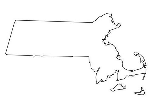 Massachusetts-outline-map