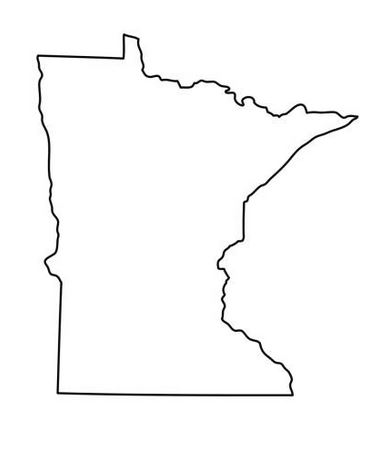 Minnesota-outline-map