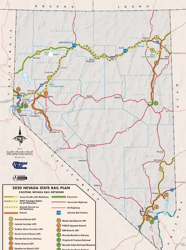 Nevada-railroad-map