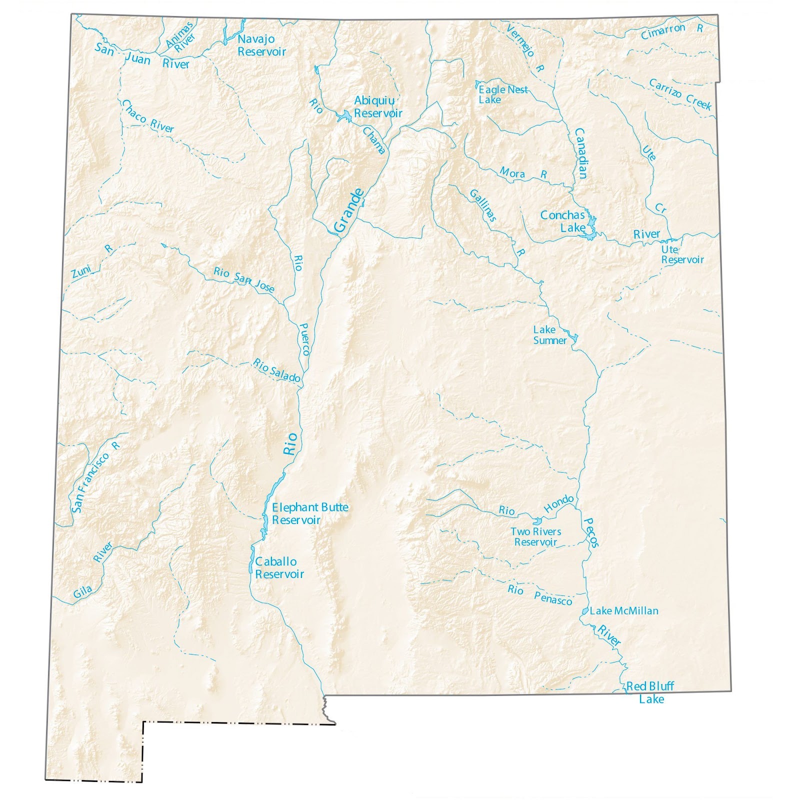 New-mexico-rivers-map