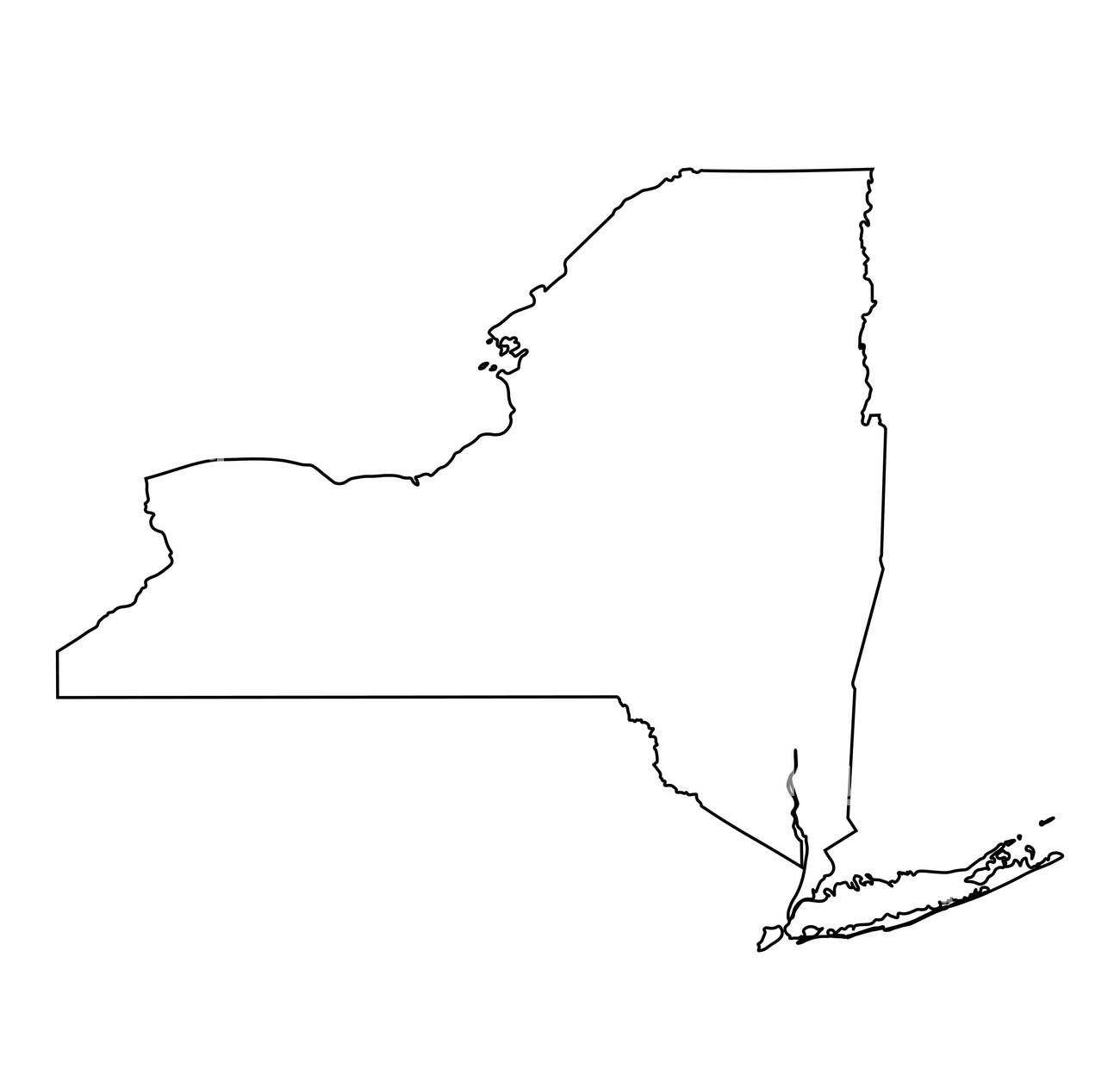 New-york-outline-map